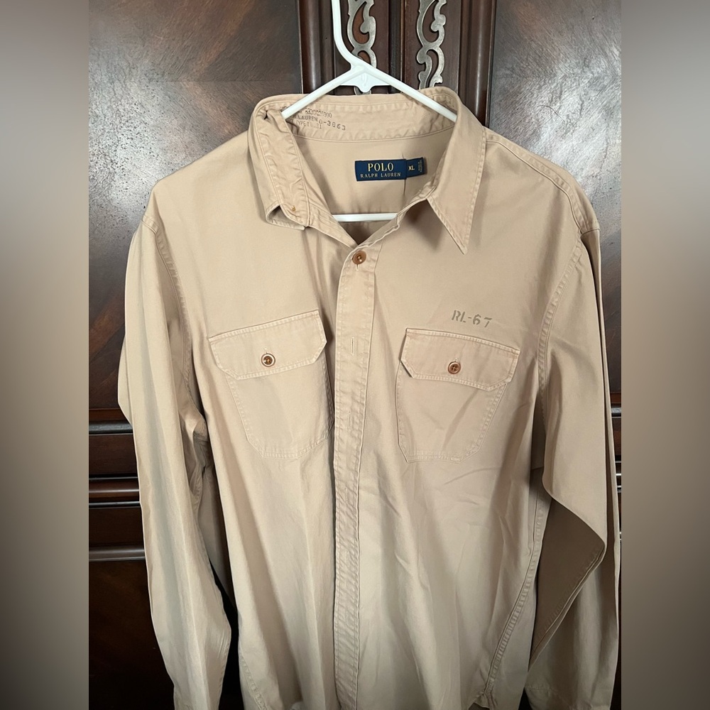 Polo by Ralph Lauren Tan Lightweight Shirt Jacket